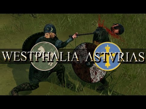 Westphalia vs Asturias - Total War Attila Age of Charlemagne Battle