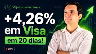 Veja como lucramos +4,26% com Visa em apenas 20 dias!