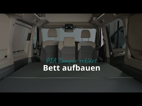 VW California T7 Beach: So baust du das untere Bett auf!