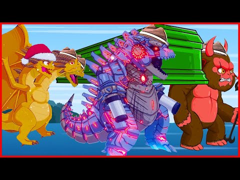 Baby King Ghidorah Mecha Godzilla vs Rodan | Meme Coffin Dance Song (COVER) 2022