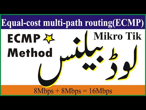 Mikrotik Tutorial 35 - ECMP Method Load Balancing in Urdu / Hindi Part 1/35