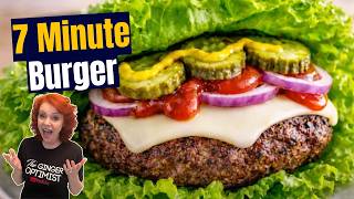 7 Minute Burger in a MyMini Grill/Hotel Room Cooking