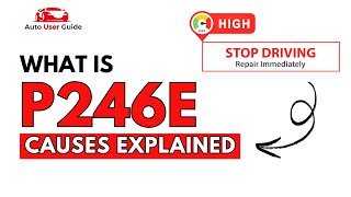 OBD Code p246e Guide to Repair