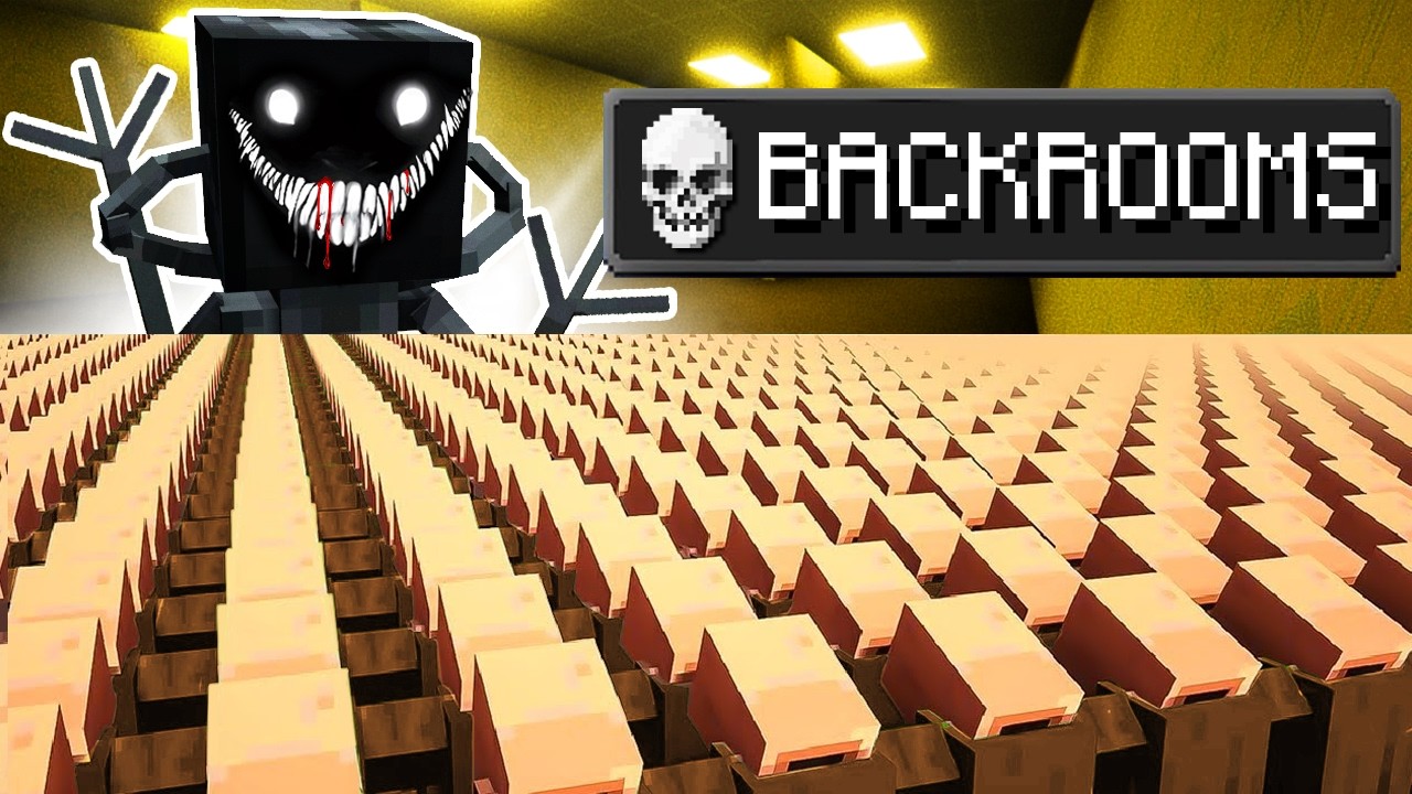 1,000,000 Villagers Escape The BACKROOMS