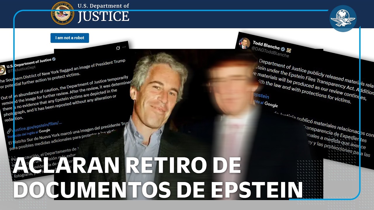 EU aclara que Trump no influyó en borrar fotos del caso Epstein