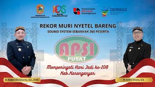 Download lagu LIVE REKOR MURI NYETEL BARENG 360 SOUND I MENYAMBUT HARI JADI KARANGANYAR 108 TH II APSI - KOVIKA mp3 Download lagu LIVE REKOR MURI NYETEL BARENG 360 SOUND I MENYAMBUT HARI JADI KARANGANYAR 108 TH II APSI - KOVIKA mp3