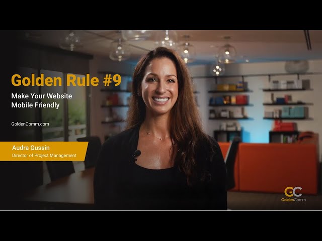 Golden Rule #9 - Make Your Website Mobile Friendly