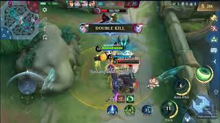 Mobile Legend BB - Panda Push away Aldous to safety "Sorry, mate!".