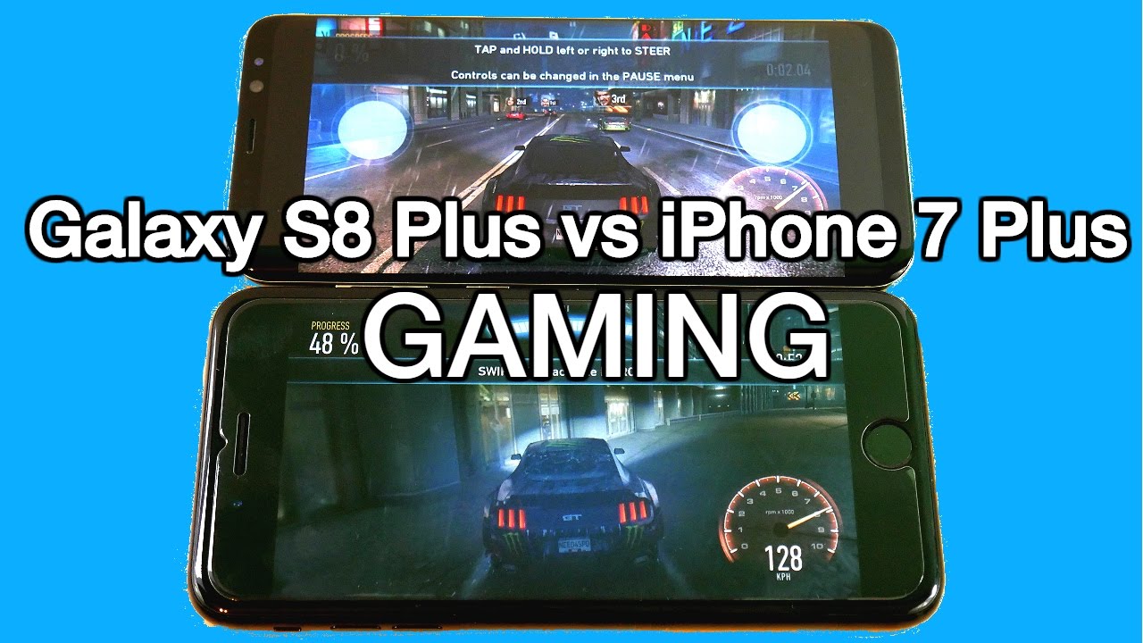 Galaxy S8 Plus vs iPhone 7 Plus! - Gaming