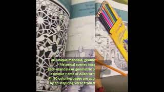 Islamic Adult coloring book mandalas patterns  #mandalastyle #art #mandala #religion #design