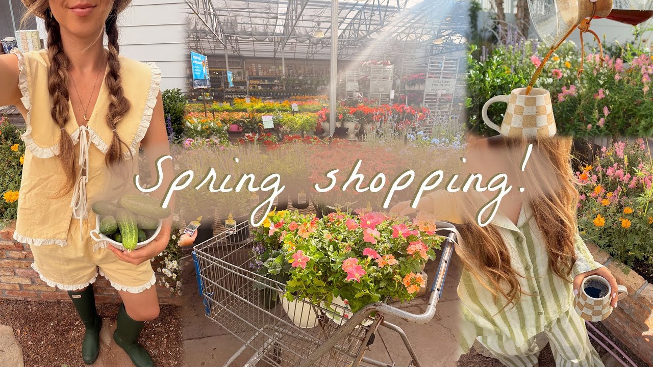 A Spring shop around...🌼 running errands, catching up, & visiting the garden center!