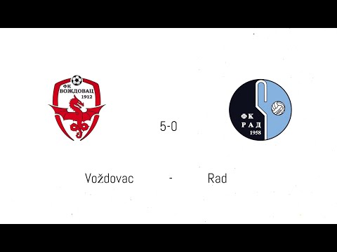 1.KOLO FSB LIGE PETLIĆA GRUPA A:FK VOŽDOVAC-FK RAD 5-0 05.09.2020