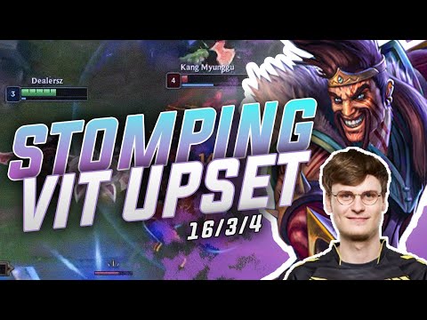 BEST DRAVEN VS BEST ADC EUW (VITALITY UPSET)
