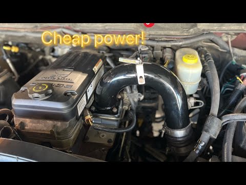 Cummins 5.9 grid heater delete and upgraded intake horn install DIY #3gg #3rdgencummins #cummins