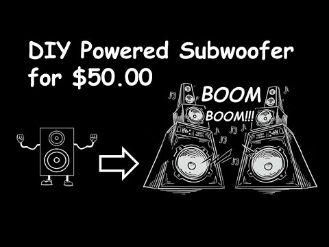 DIY Powered Subwoofer [Make your own]