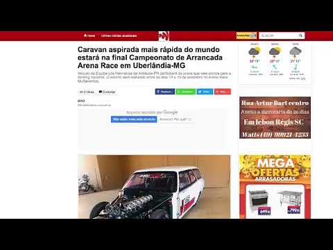 Caravan aspirada mais rapida do mundo!!!! (não é click bait)