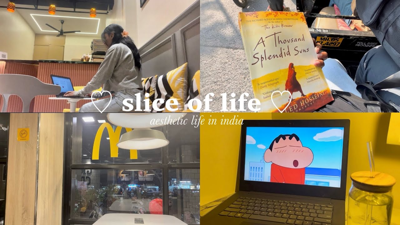 slice of life 🧃 | aesthetic life in india| book recommendations,cafés,travel,daily routine|