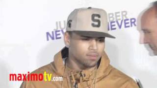 Chris Brown "Never Say Never" Los Angeles Premiere Purple Carpet
