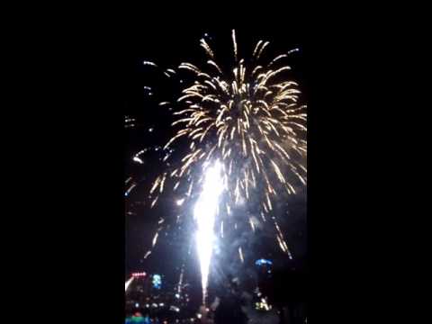 Fireworks at the Fountain,  July 4th 2016,  Lake Eola Park,  Orlando Florida