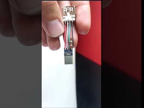 How to Make Your Own OTG Type C Cable in 60 Seconds! #otg #Diyotg #typec #usb #otgcable  #diy