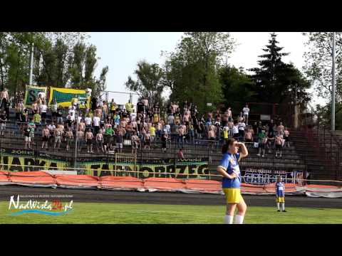 Doping kibiców podczas meczu Motoru Lublin z Siarką Tarnobrzeg 11.05.2013 HD
