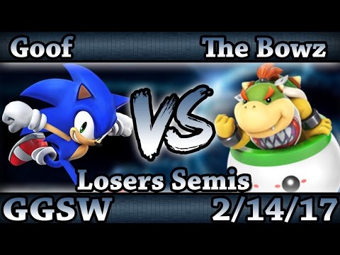 GGSW 20 - LCX | Goof (Sonic) Vs. The Bowz (Bowser Jr) Smash Wii U Losers Semis - Smash 4