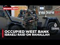 Israeli Forces Raid Ramallah In The West Bank Firing Tear Gas And Live Ammunition