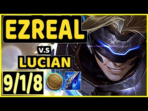 MATSU (EZREAL) vs LUCIAN - 9/1/8 KDA BOTTOM ADC CHALLENGER GAMEPLAY - BR