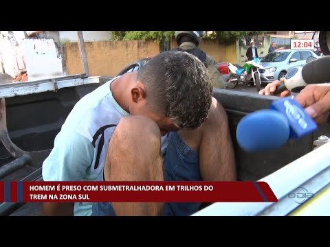 Homem é preso com submetralhadora em trilhos do trem na zona sul 21 10 2022