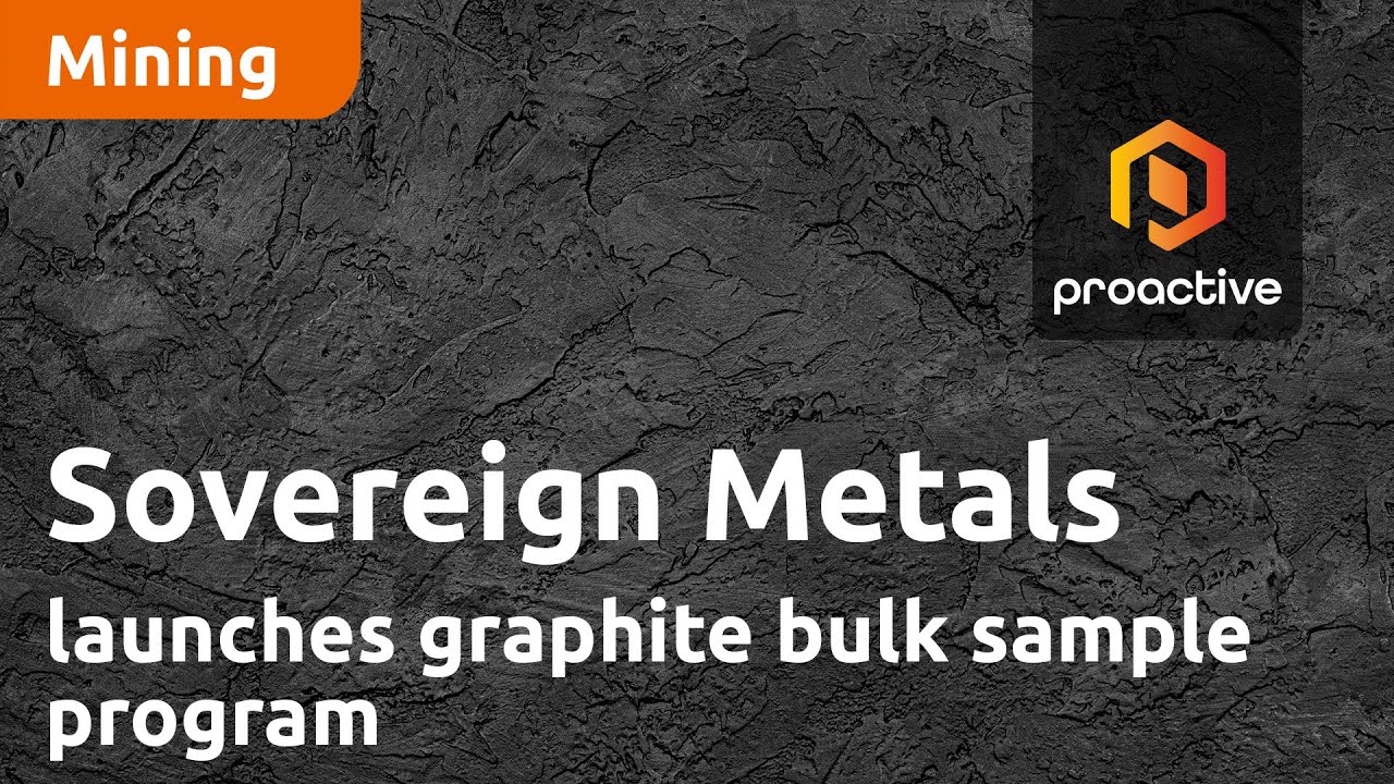 Sovereign Metals launches graphite bulk sample program