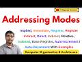 Addressing Modes In Computer Organization Effective Address Calculation With Examples COA