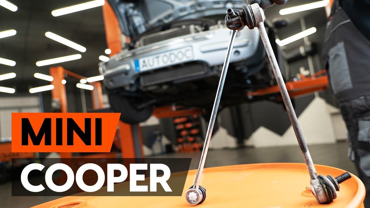 Comment changer : biellette de barre stabilisatrice avant sur Mini R50, R53 - Guide de remplacement
