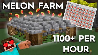 Minecraft Automatic Melon Farm - Easy 1100+ Melons per Hour - 1.16/1.15