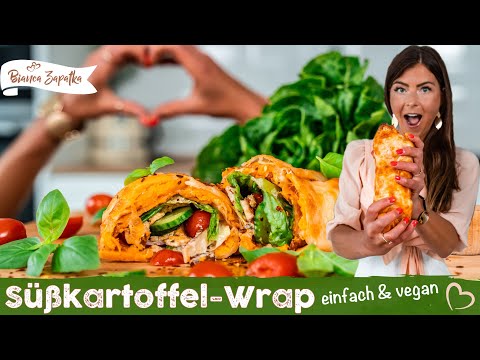 Sweet potato wrap (vegetable roll) - simple, gluten-free, vegan - Food Trend Recipe
