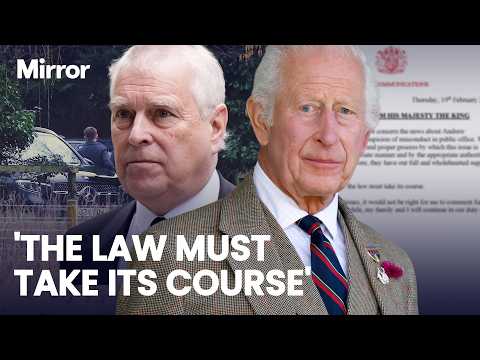 King Charles BREAKS SILENCE on Andrew ARREST in unprecedented statement from the palace