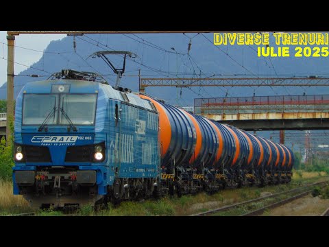 Diverse trenuri filmate în luna Iulie