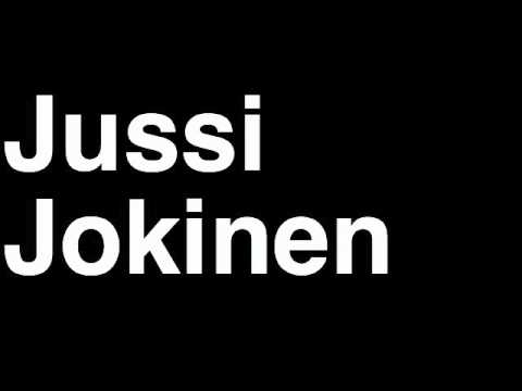 How to Pronounce Jussi Jokinen Carolina Hurricanes NHL Hockey Player Runforthecube