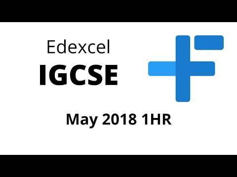 IGCSE Maths Edexcel May 2018 Paper 1 HR