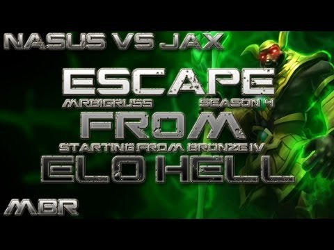 Escaping Elo Hell S4 - Nasus Vs Jax Top Lane Gameplay HD - League of Legends