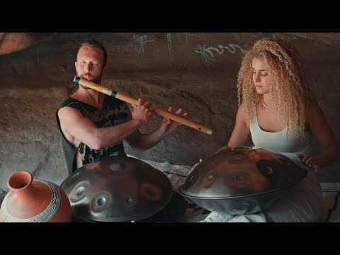 Echoes of the Earth | 1 Hour Handpan & Flute Music | Vybeshift & Gabriel Logan Braun