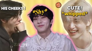 Everyone being whipped for Jungwons cuteness 😼