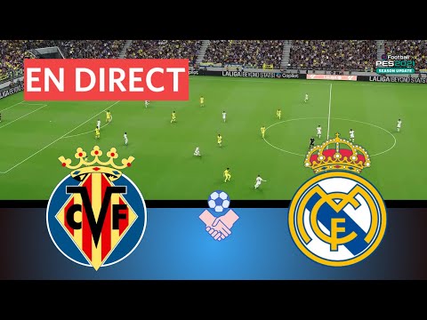 EN DIRECT – Real Madrid vs Villarreal | La Liga 2025 Simulation | Gameplay réaliste eFootball PES 21