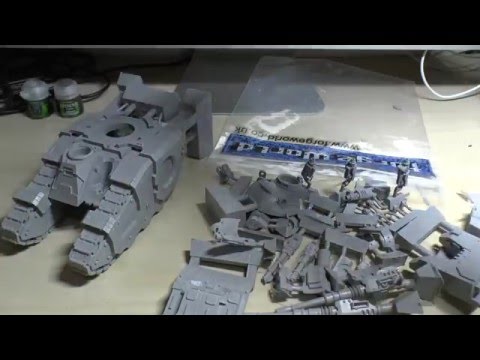 Legion Sicaran Battle Tank unboxing (WH40K)