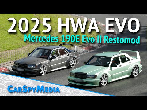 2025 HWA EVO Prototypes Caught Testing At Nürburgring 850.000 € Mercedes 190E 2.5-16 Evo II Restomod