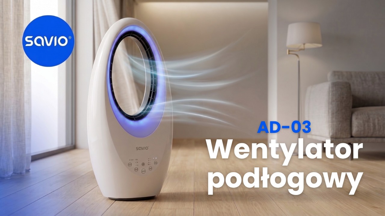 Wentylator podłogowy z oscylacją, AD-03