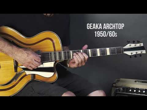 Geaka Masterbuilt Archtop 1950s Made in Germany w PU - Blonde  w/video image 26