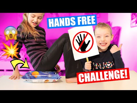 EXTREME HANDS-FREE CHALLENGE!! [Do Everything Hands-Free] ♥DeZoeteZusjes♥