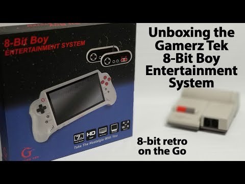 Unboxing the Gamerz Tek 8-Bit Boy Entertainment System Portable NES Clone Console with HDMI Output