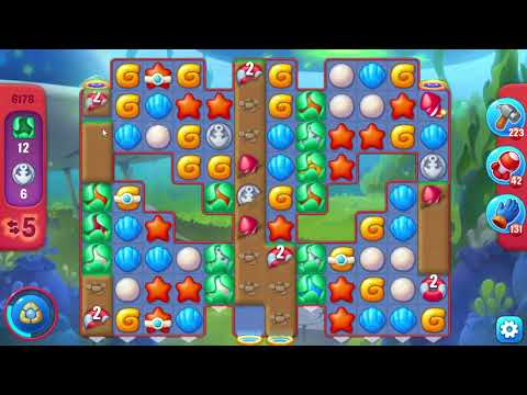 Fishdom 6178 Hard Level - 16 moves - NO BooSTERS