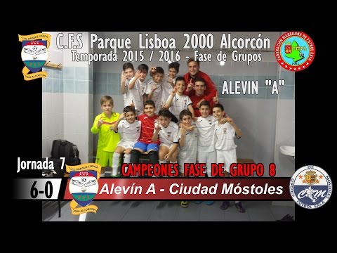 Jornada 7 - ALEVIN A - C.F.S Parque Lisboa 2000 Alcorcón Vs Ciudad Móstoles - 2015/16